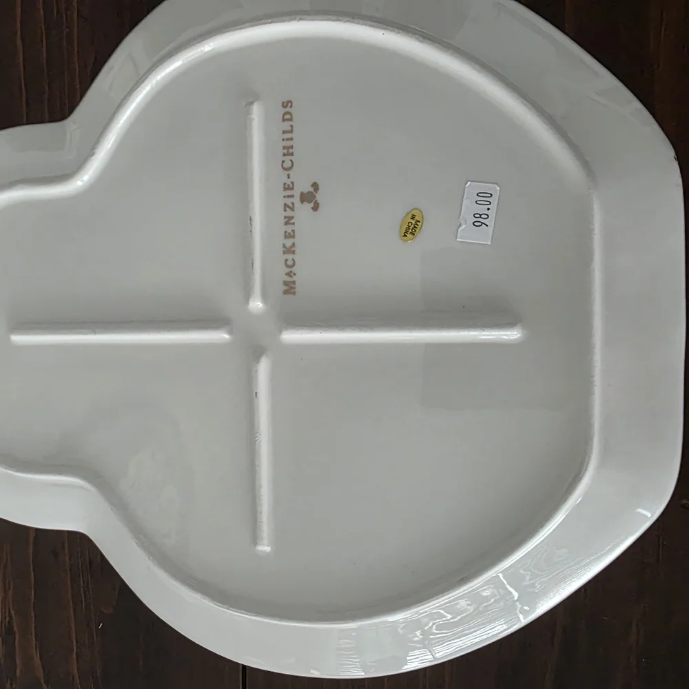 MacKenzie-Childs Courtly Owl Platter - Picture 3 of 5